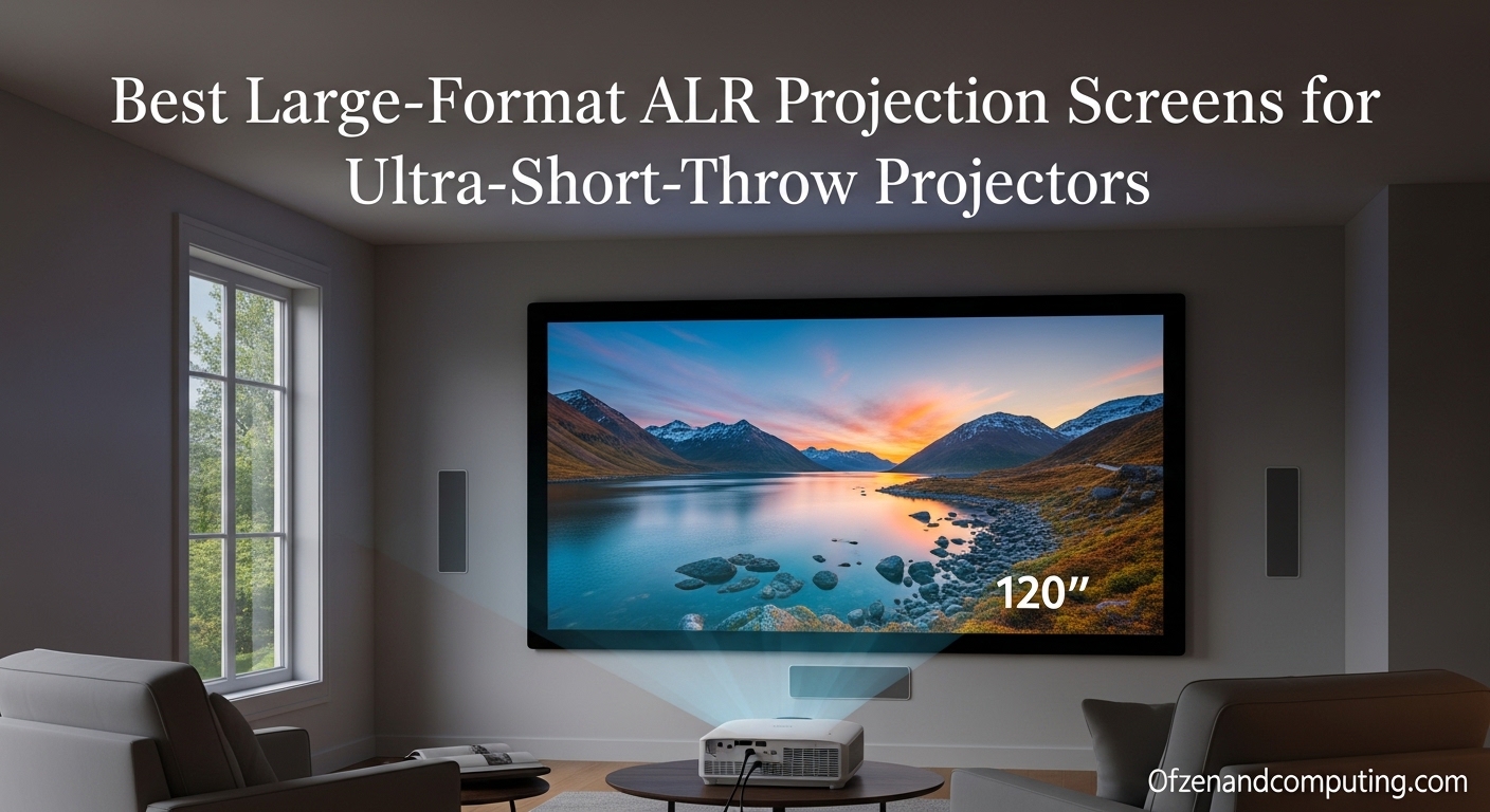 Best Large-Format ALR Projection Screens for Ultra-Short-Throw Projectors