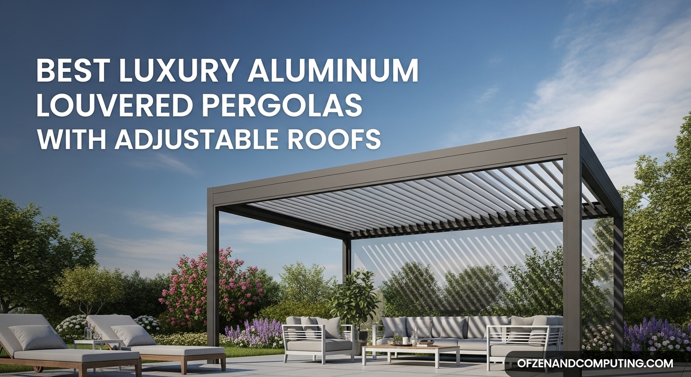 Best Luxury Aluminum Louvered Pergolas with Adjustable Roofs