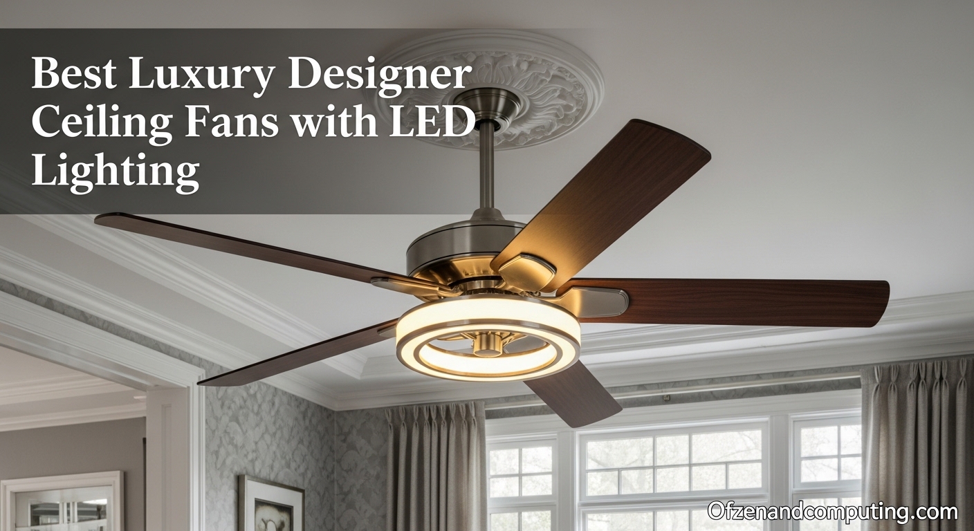 Best Luxury Designer Ceiling Fans with LED Lighting