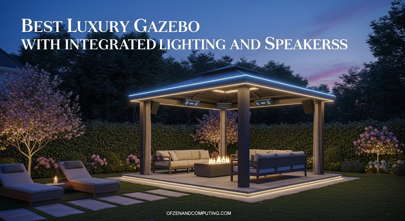 Best Luxury Gazebo with Integrated Lighting and Speakers