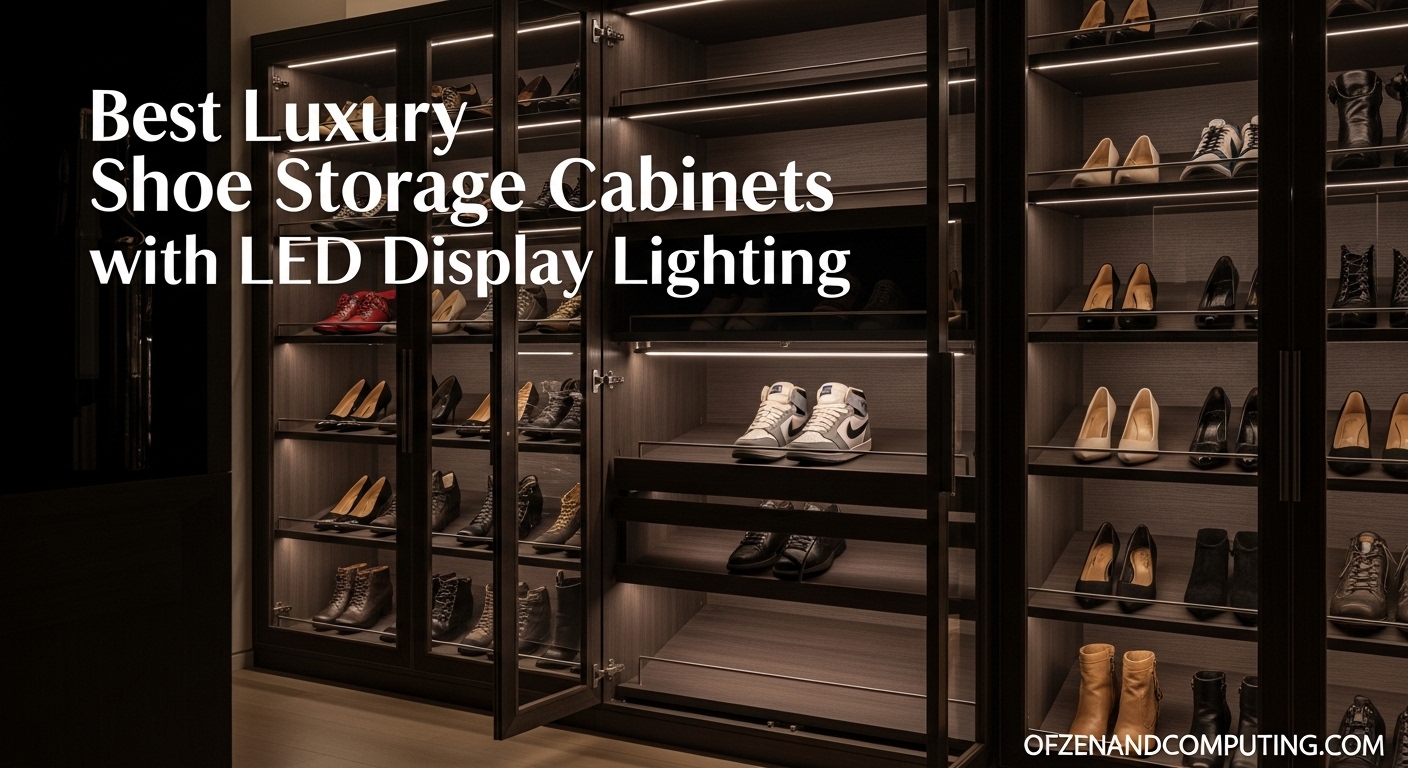 Best Luxury Shoe Storage Cabinets with LED Display Lighting