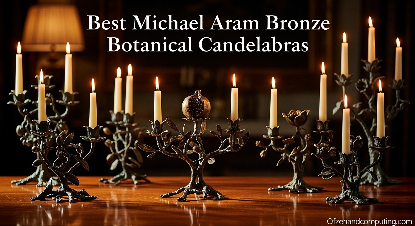 Best Michael Aram Bronze Botanical Candelabras