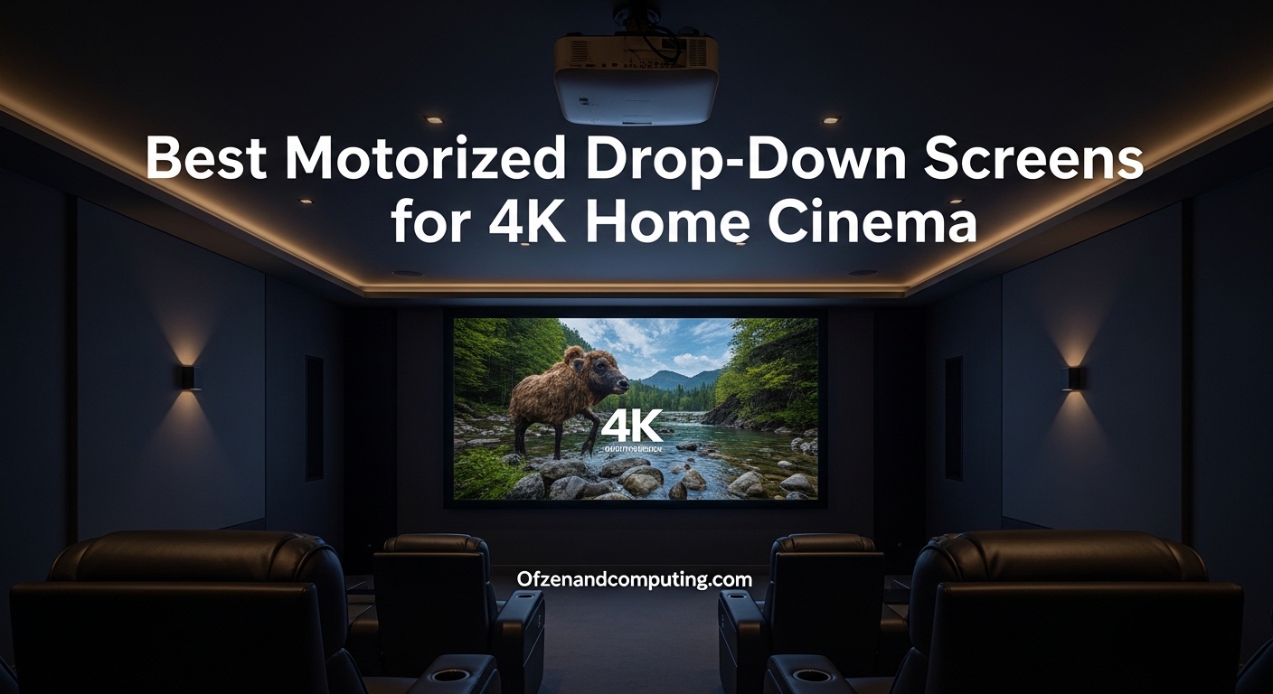 Best Motorized Drop-Down Screens for 4K Home Cinema