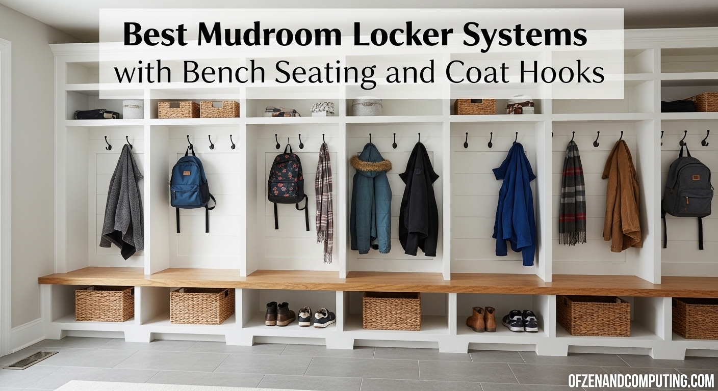 Best Mudroom Locker Systems with Bench Seating and Coat Hooks