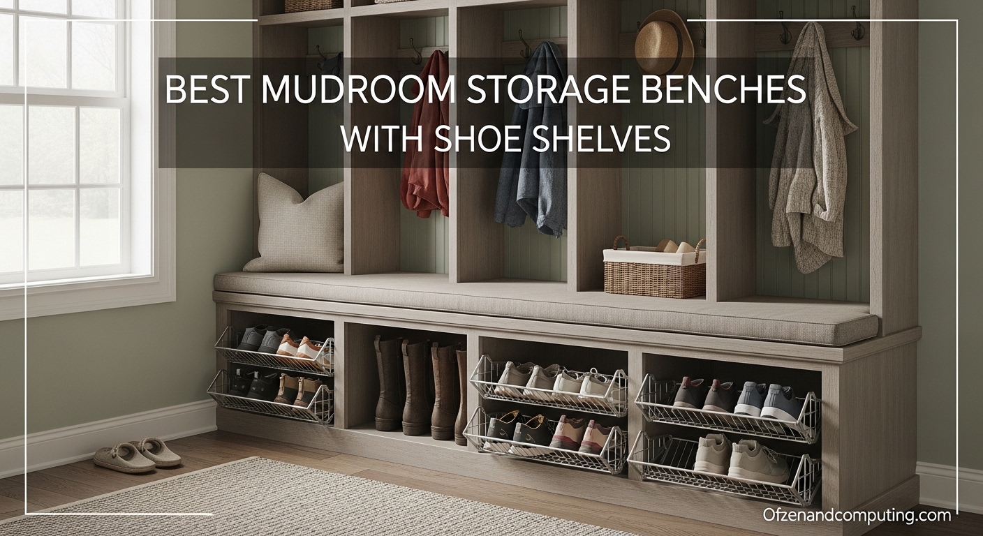 Best Mudroom Storage Benches with Shoe Shelves