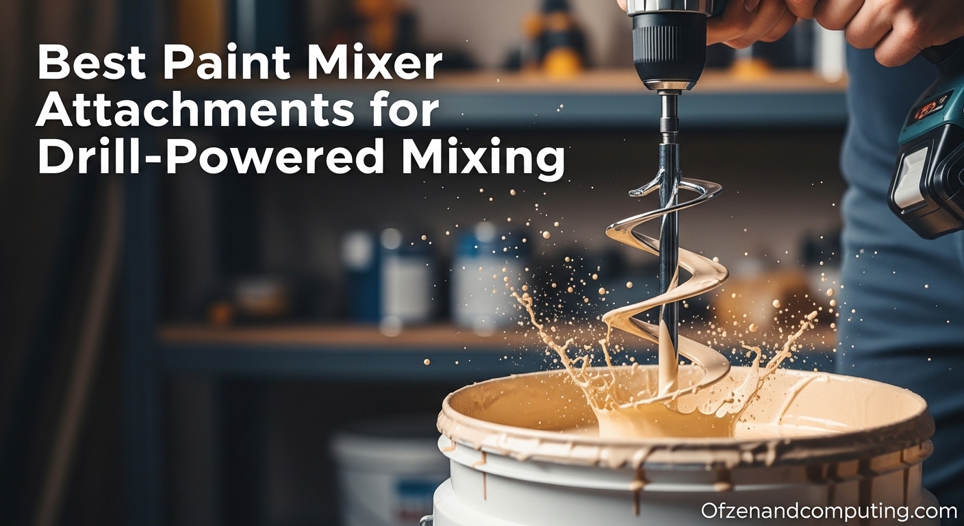Best Paint Mixer Attachments for Drill-Powered Mixing