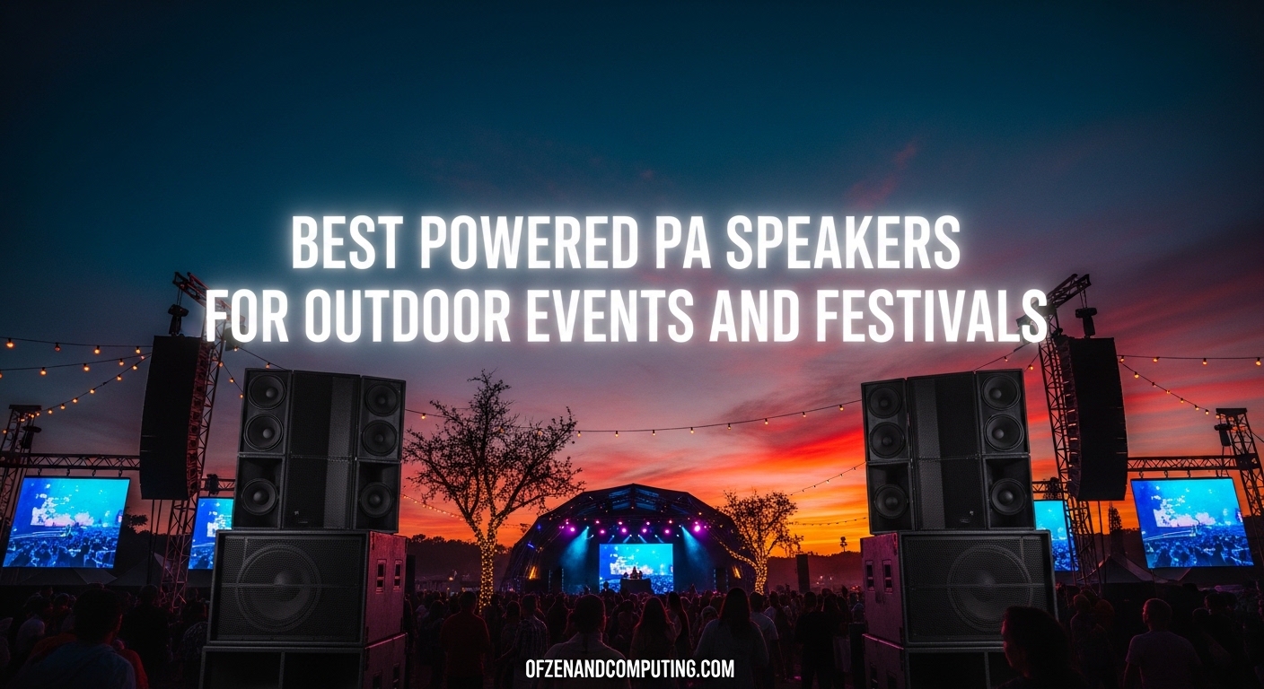 Best Powered PA Speakers for Outdoor Events and Festivals