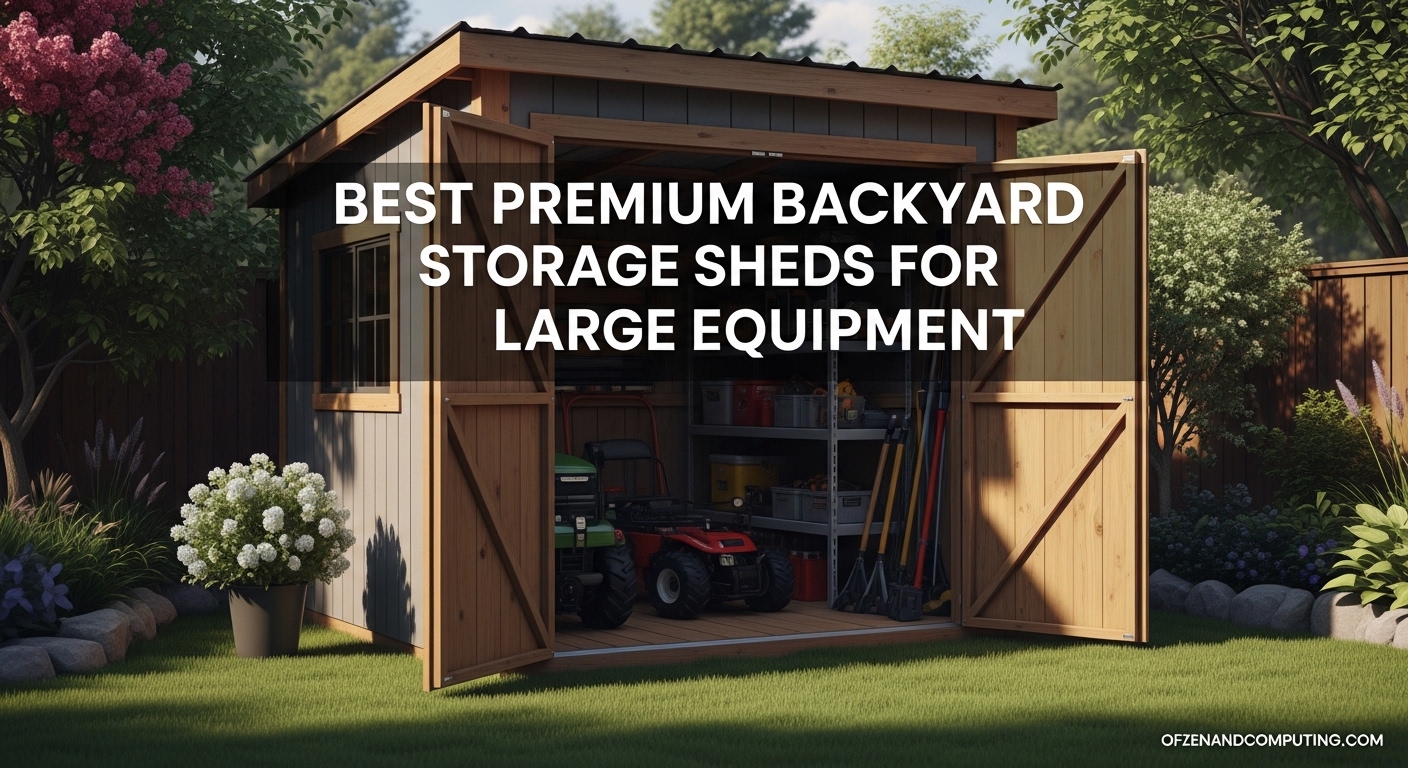 Best Premium Backyard Storage Sheds for Large Equipment