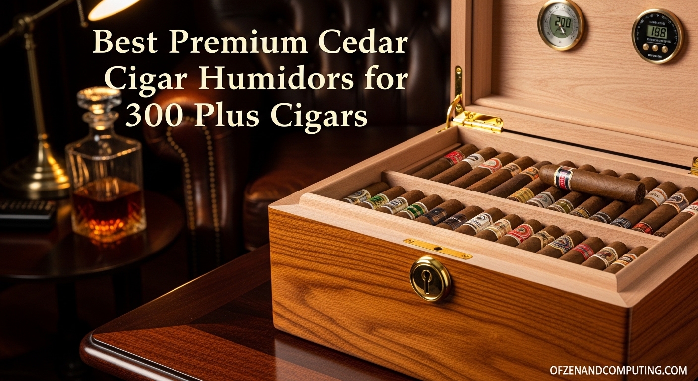 Best Premium Cedar Cigar Humidors for 300 Plus Cigars