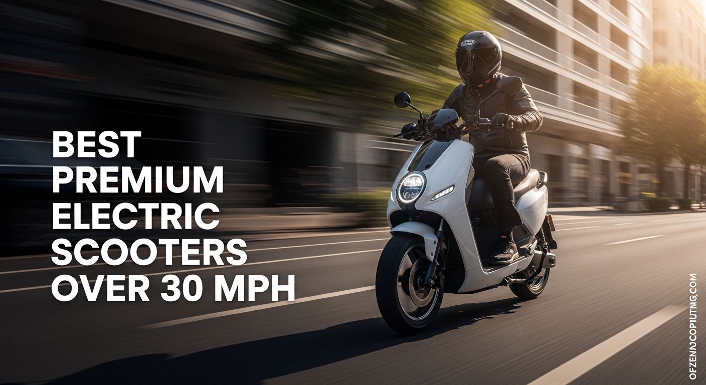 Best Premium Electric Scooters Over 30 MPH