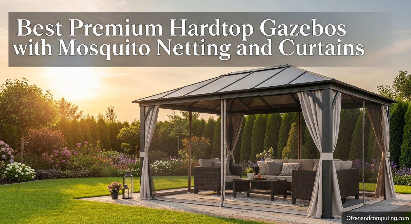 Best Premium Hardtop Gazebos with Mosquito Netting and Curtains