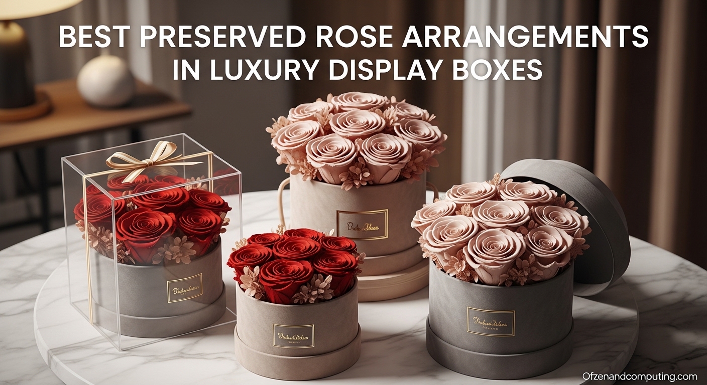 Best Preserved Rose Arrangements in Luxury Display Boxes