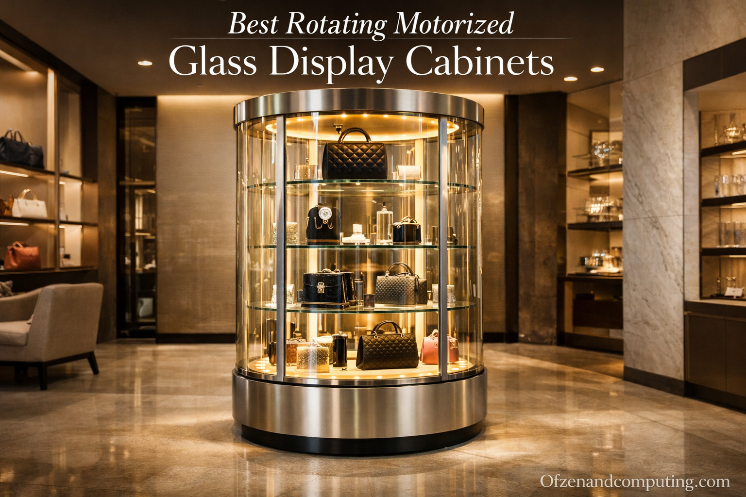 Best Rotating Motorized Glass Display Cabinets