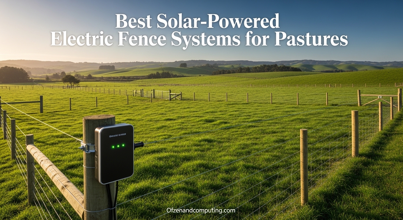 Best Solar-Powered Electric Fence Systems for Pastures