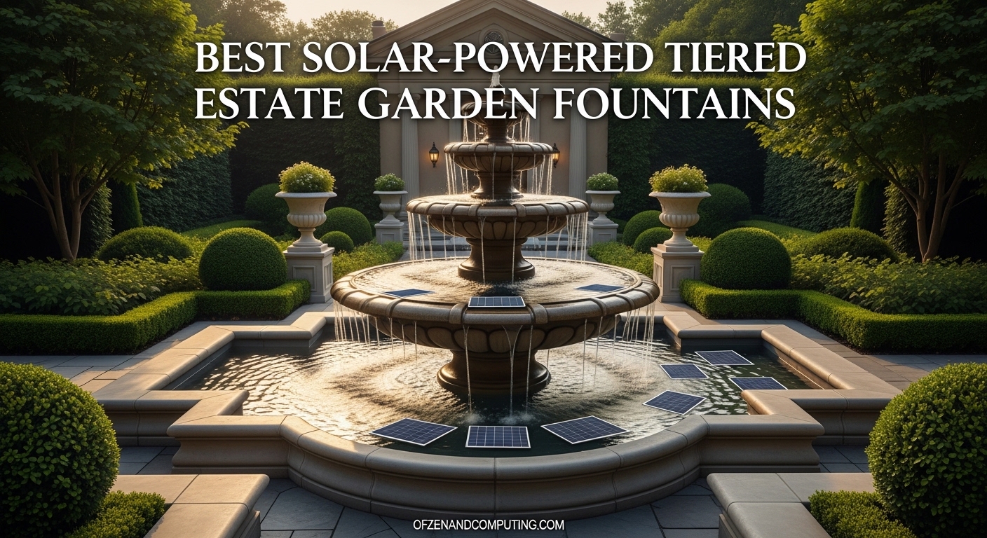 Best Solar-Powered Tiered Estate Garden Fountains