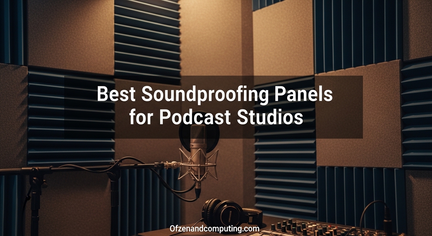 Best Soundproofing Panels for Podcast Studios