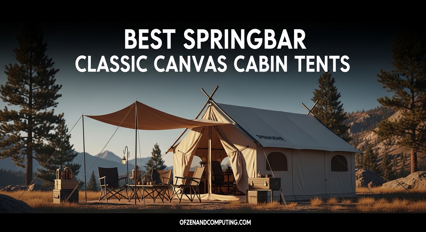 Best Springbar Classic Canvas Cabin Tents