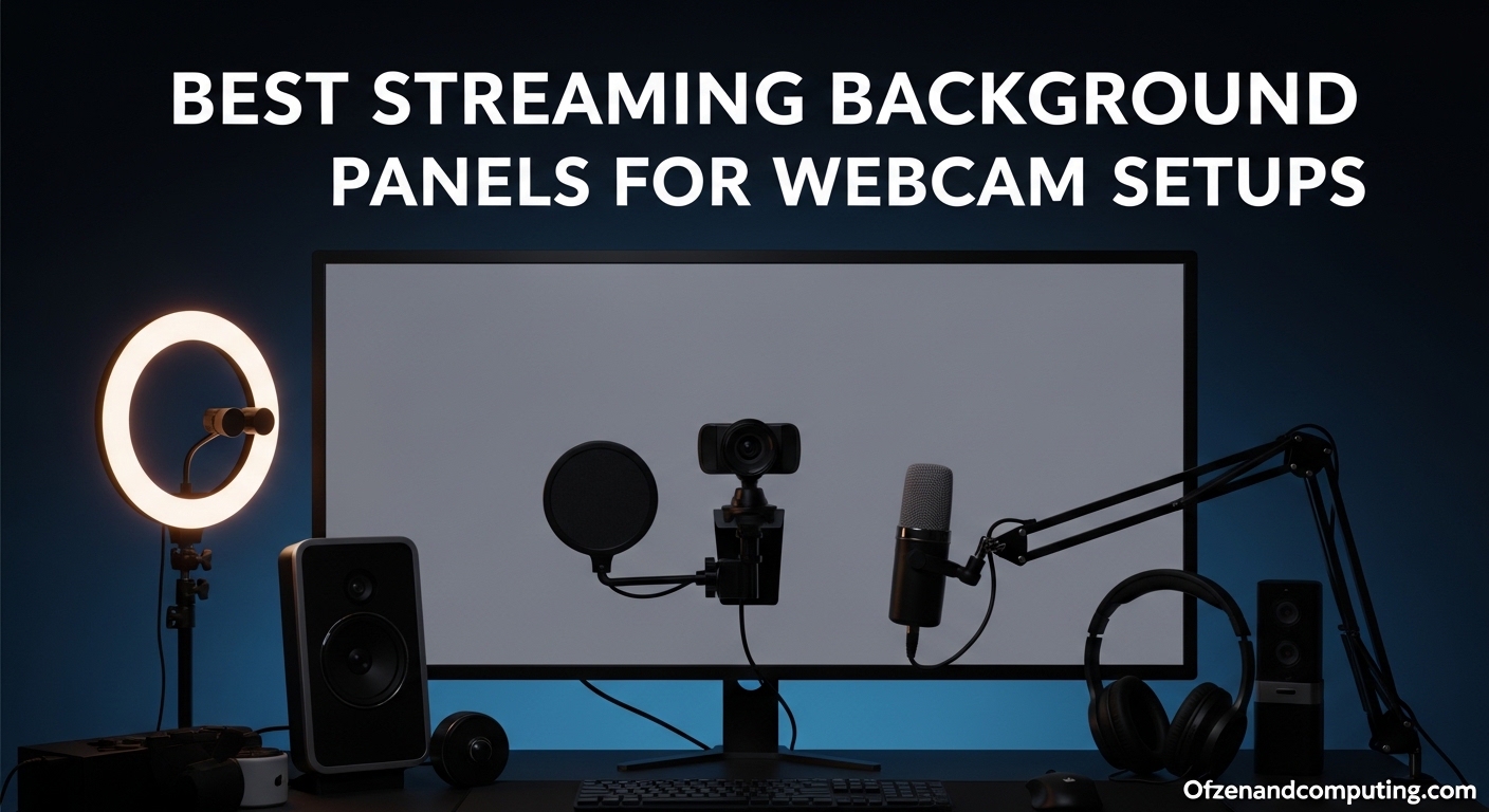 Best Streaming Background Panels for Webcam Setups