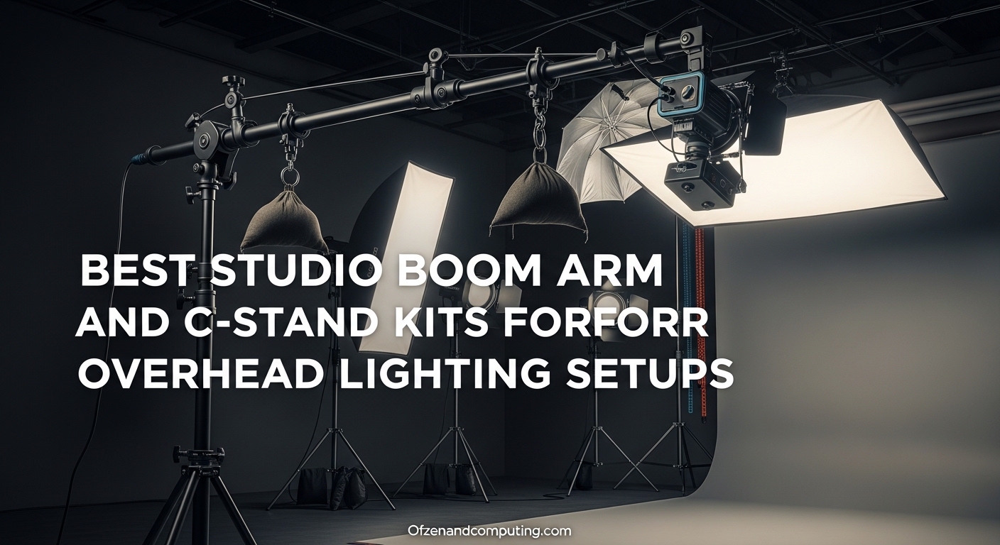 Best Studio Boom Arm and C-Stand Kits for Overhead Lighting Setups