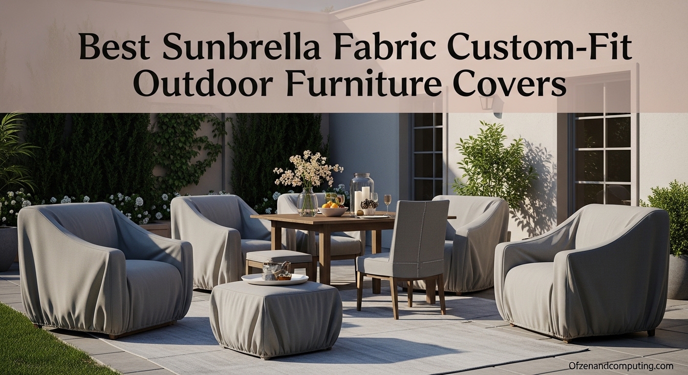 Best Sunbrella Fabric Custom-Fit Outdoor Furniture Covers