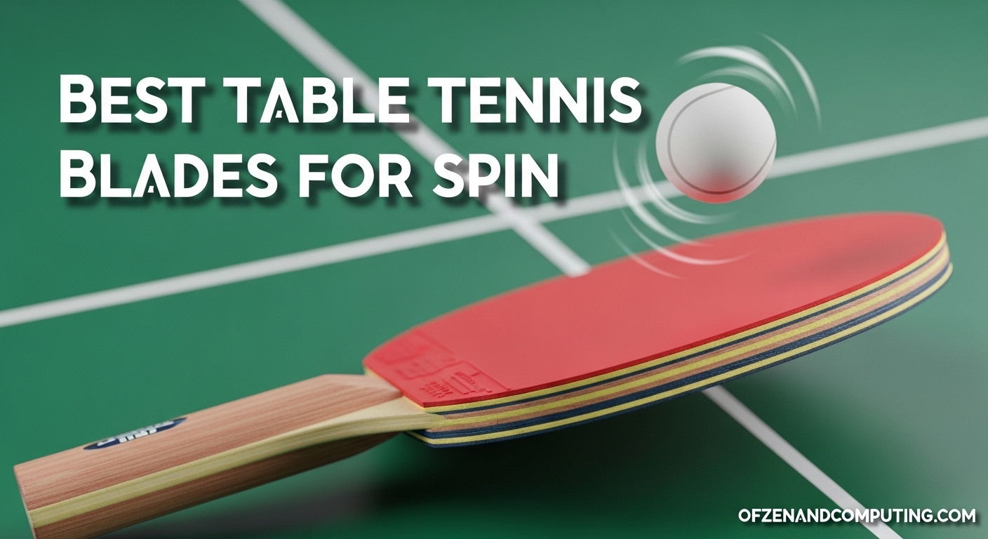 Best Table Tennis Blades for Spin