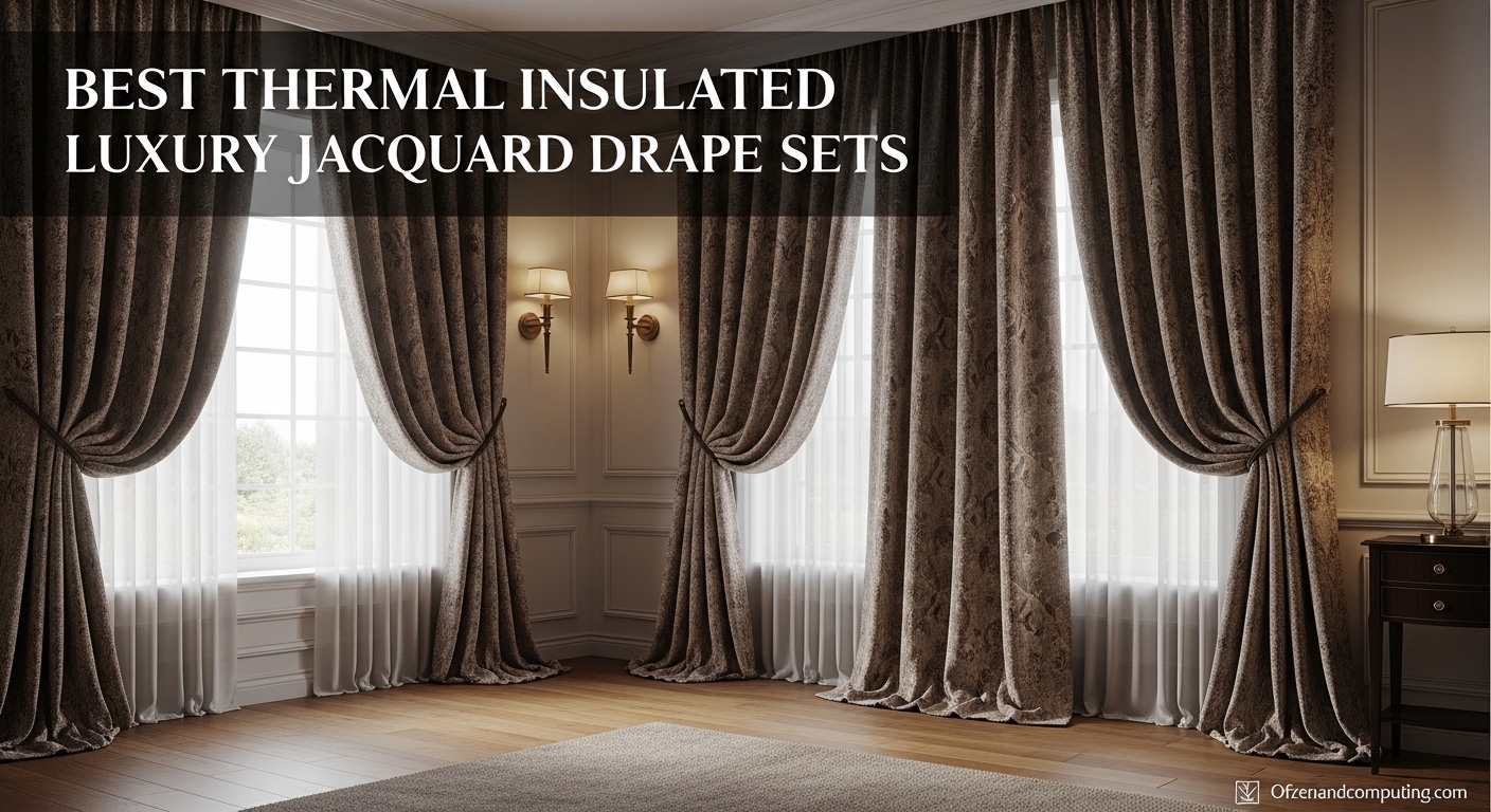 Best Thermal Insulated Luxury Jacquard Drape Sets