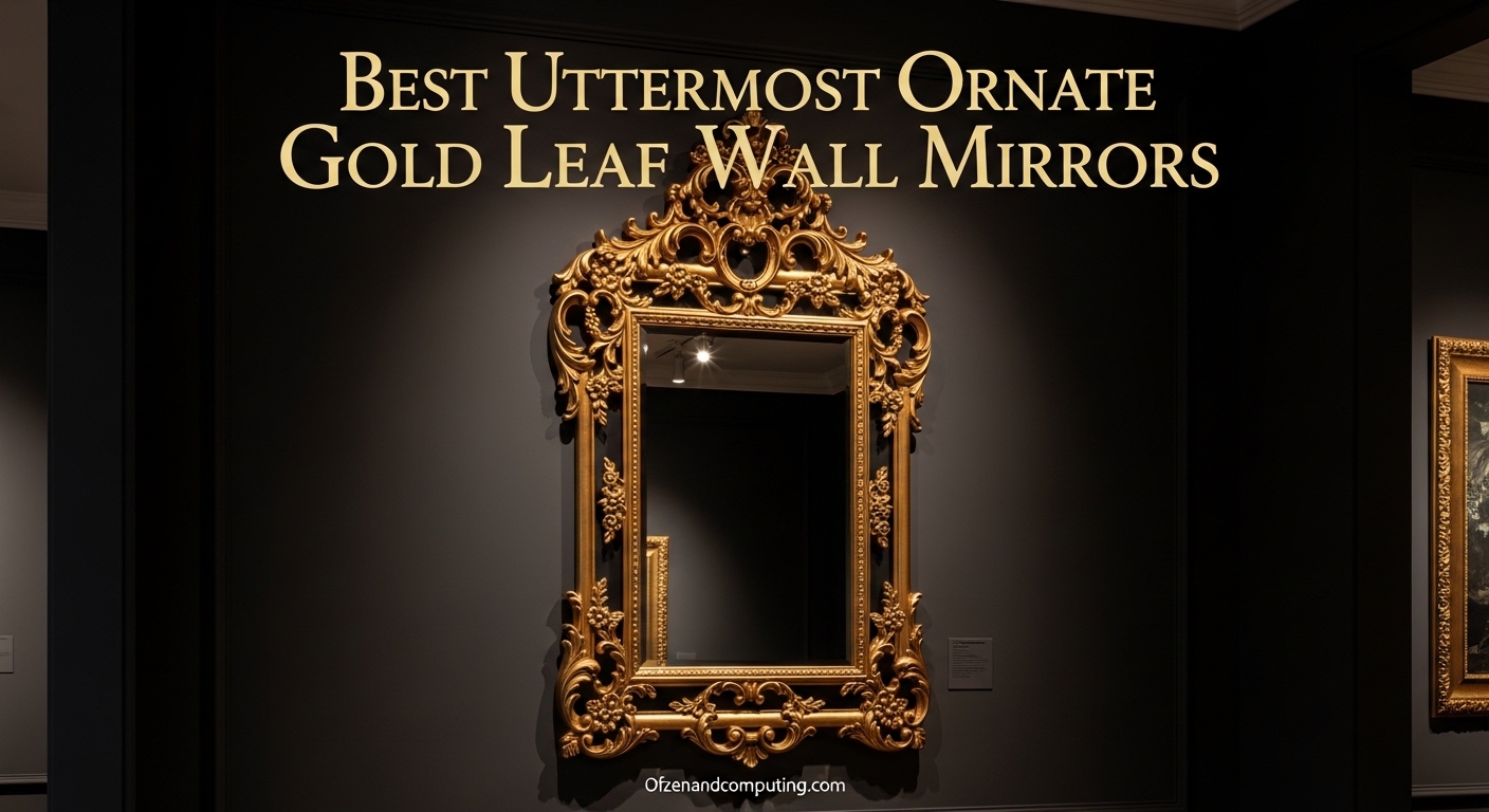 Best Uttermost Ornate Gold Leaf Wall Mirrors
