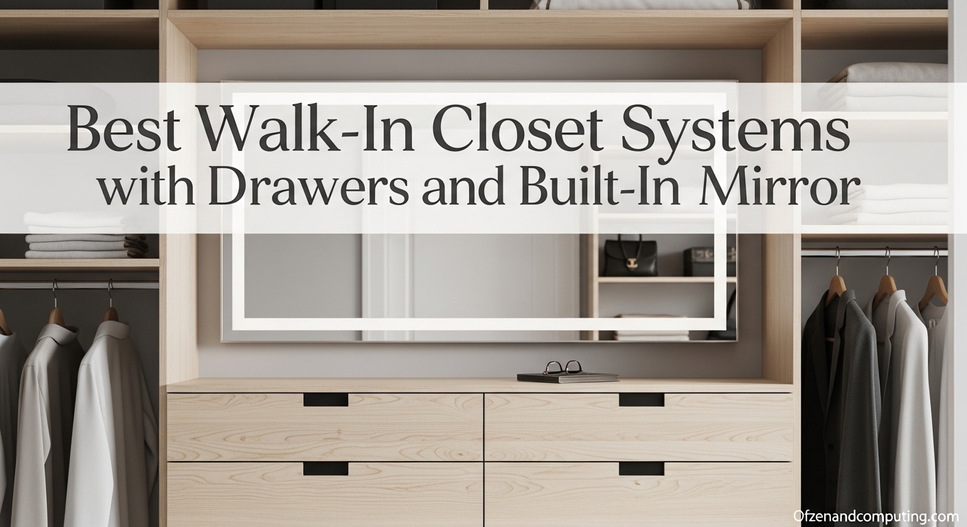 Best Walk-In Closet Systems with Drawers and Built-In Mirror