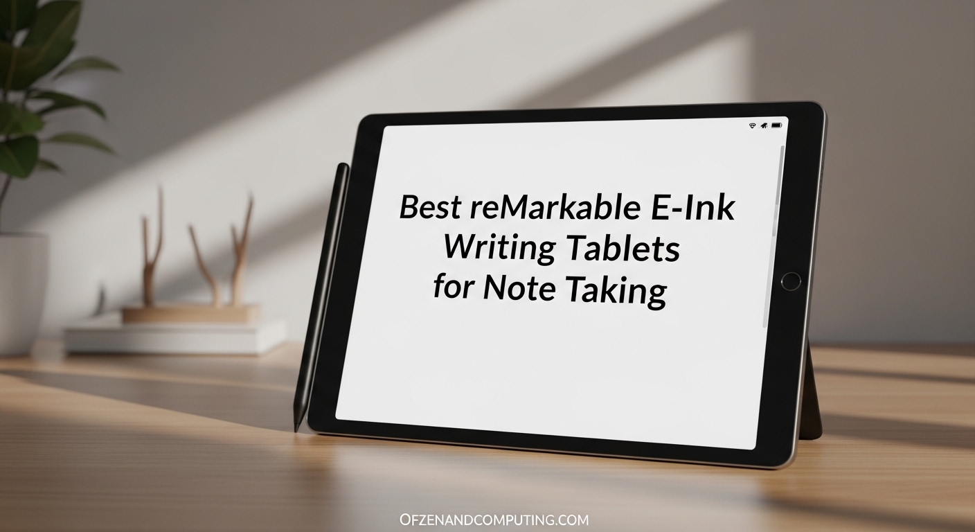 Best reMarkable E-Ink Writing Tablets for Note Taking