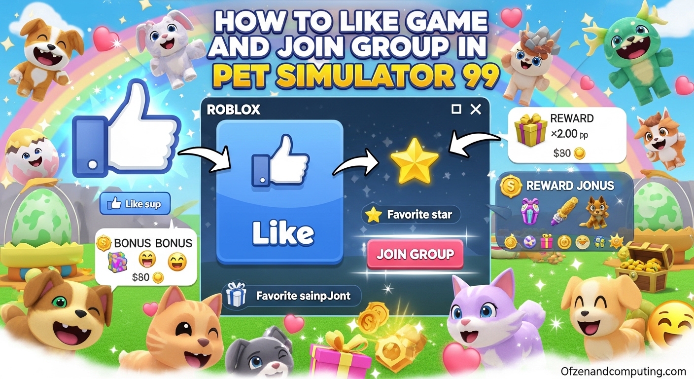 How to Like Game and Join Group in Pet Simulator 99