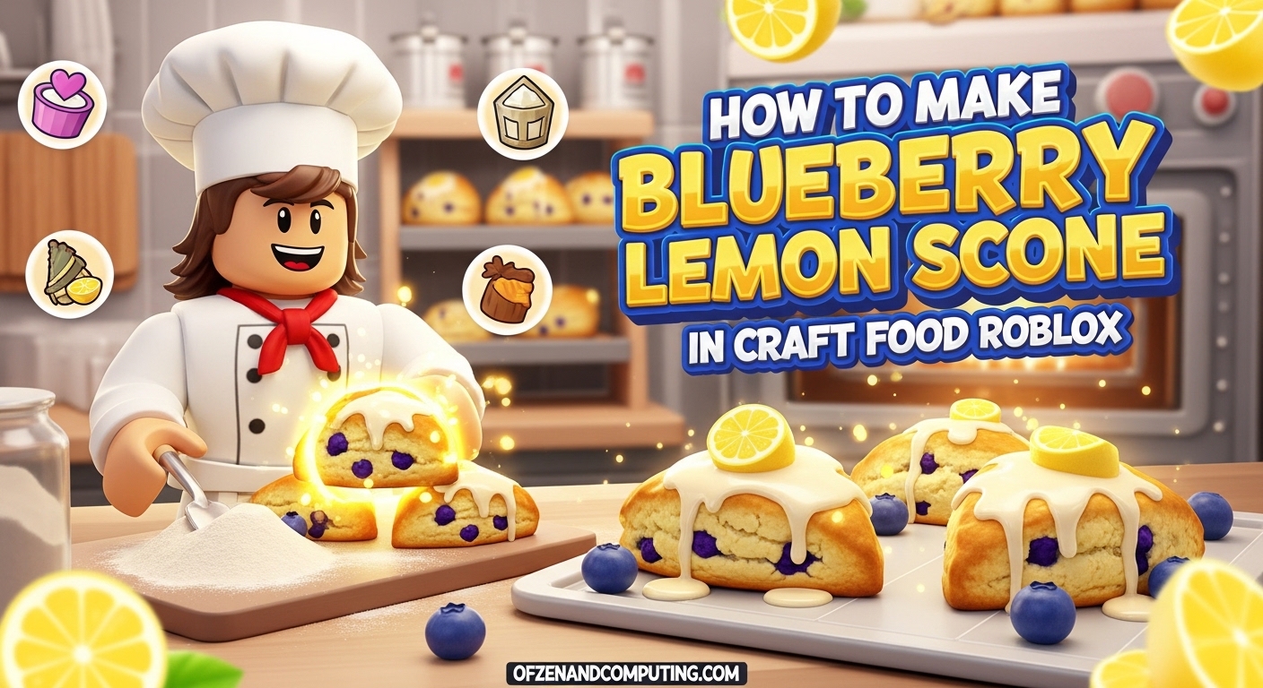 How to Make Blueberry Lemon Scone in Craft Food Roblox