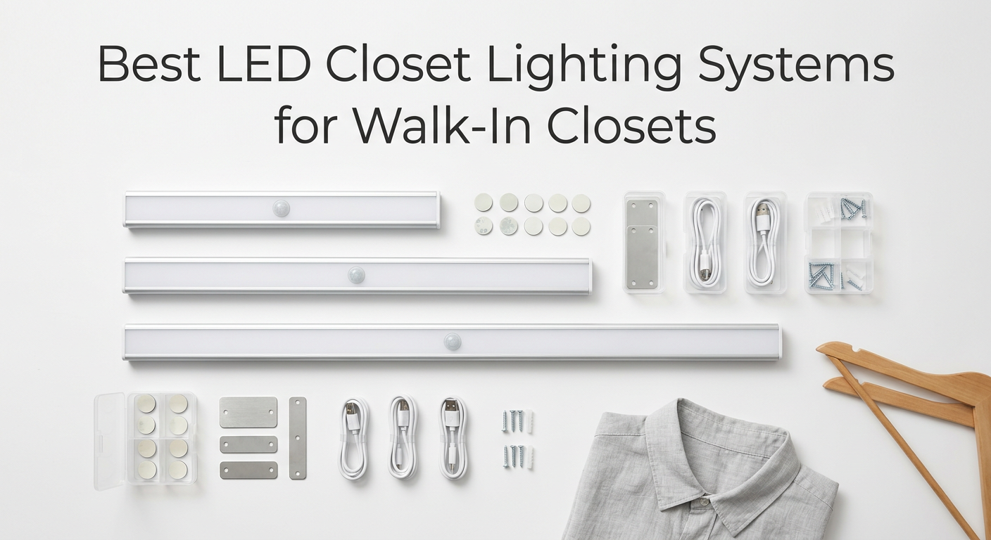 Best LED Closet Lighting Systems for Walk-In Closets