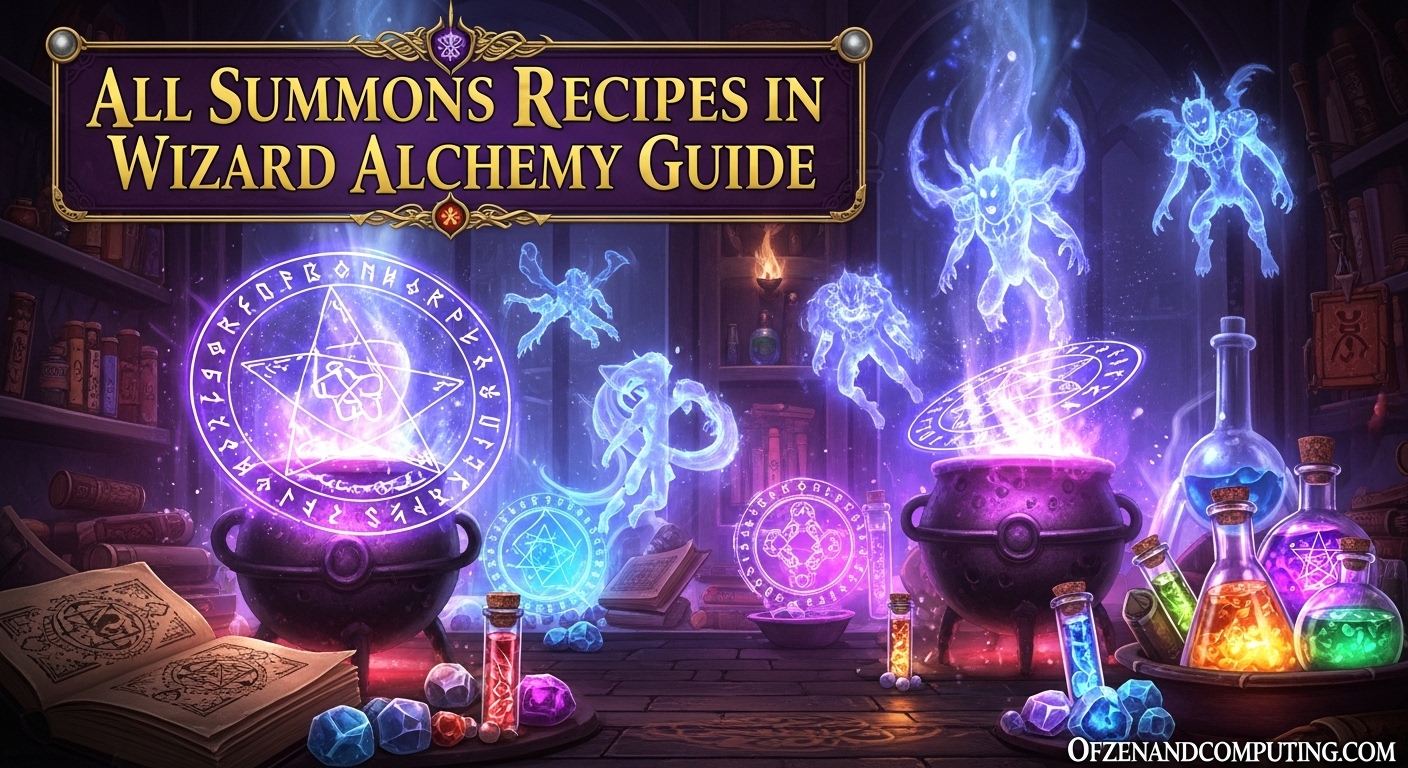 All Summons Recipes in Wizard Alchemy Guide