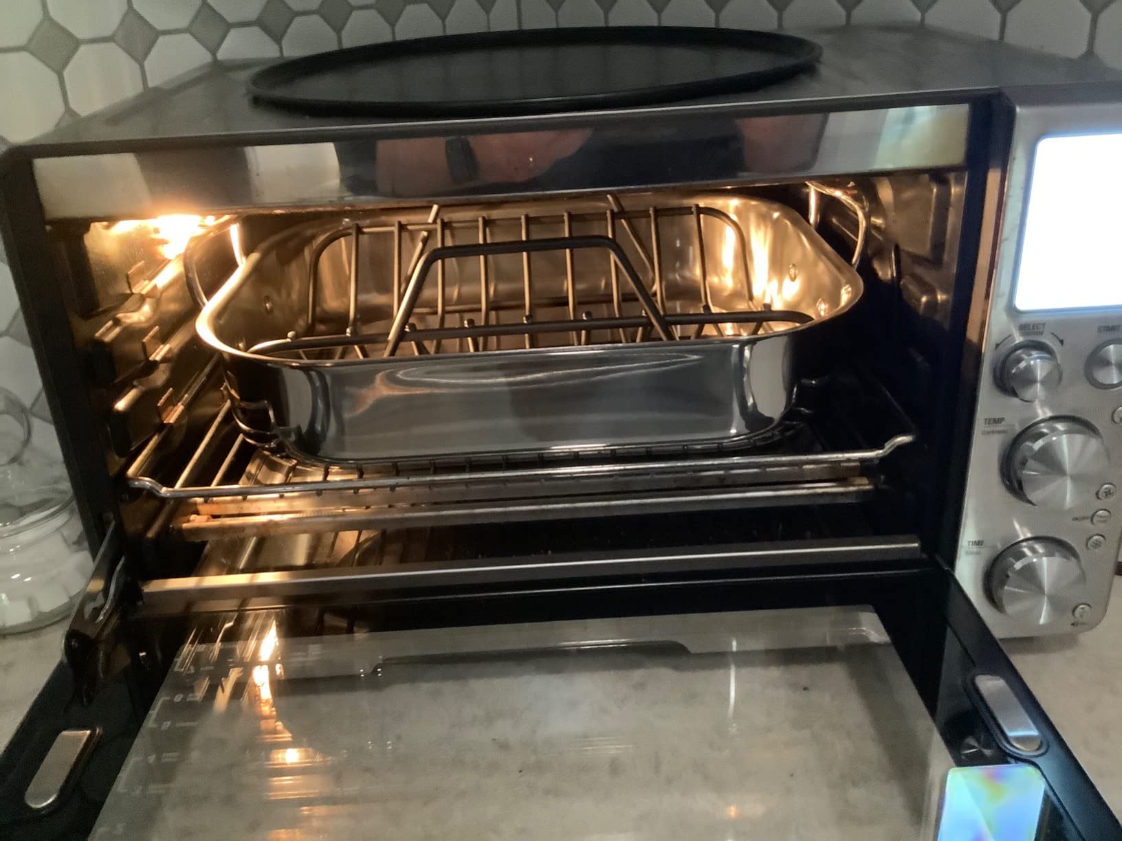 All-Clad Specialty Stainless Steel Roaster and Nonstick Rack 16x13x5 Inch, Oven Broiler Safe 600F, Silver customer photo 1