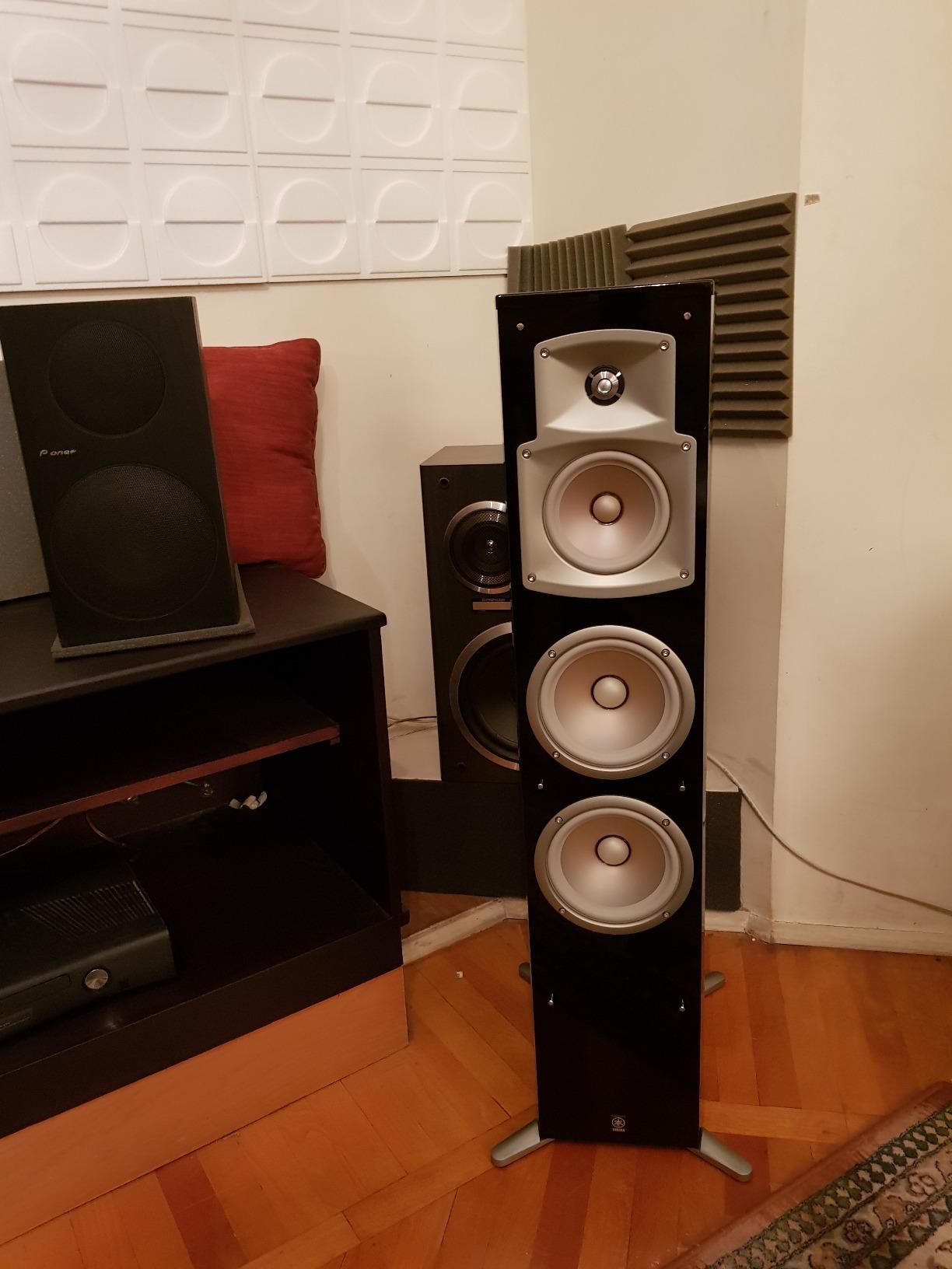 YAMAHA NS-555 3-Way Bass Reflex Tower Speaker (Each) Black customer photo 1