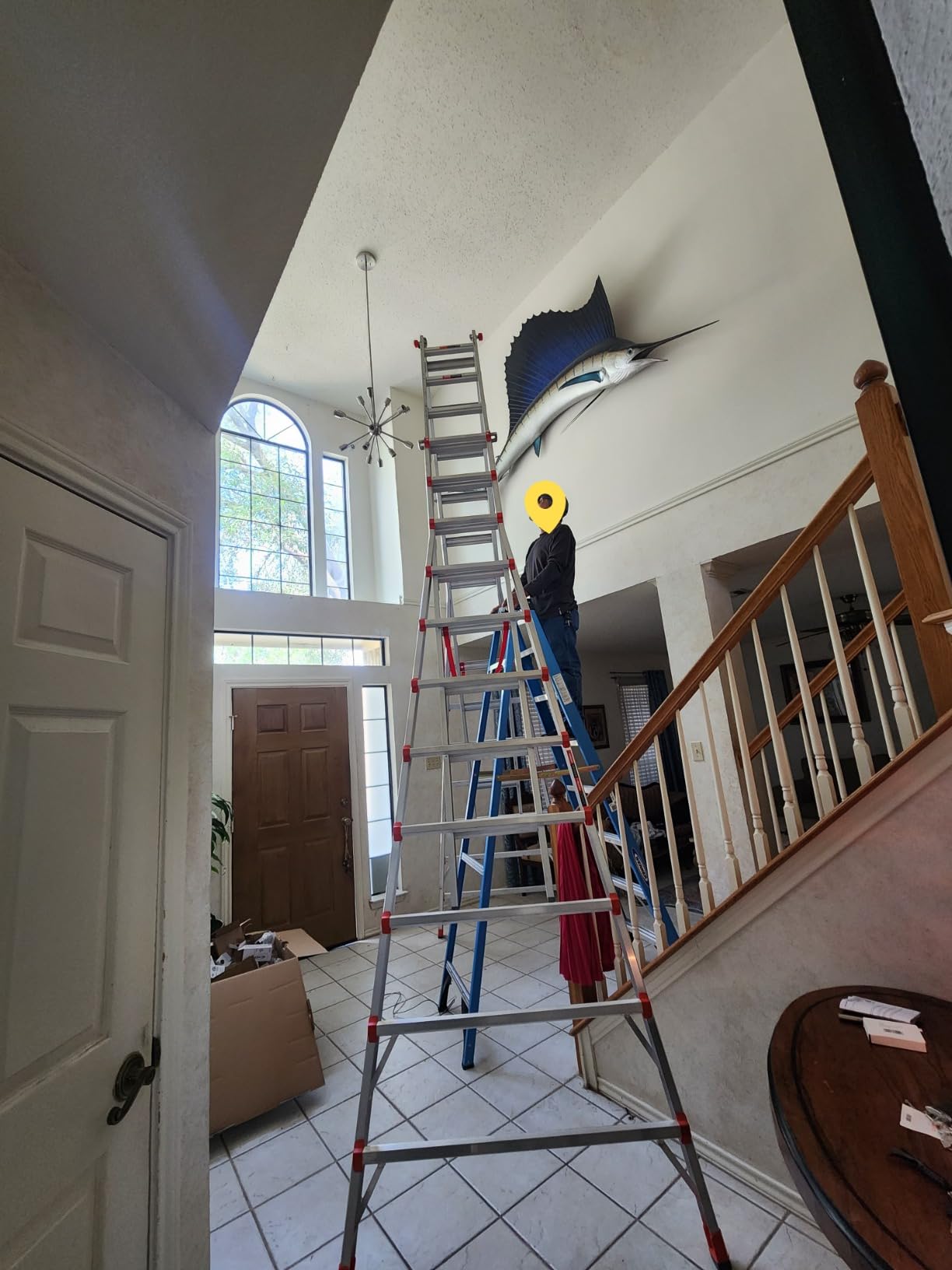 Little Giant Ladders Skyscraper M17, Adjustable Step Ladder, 9-17 Ft, Aluminum, 300 lb Load Capacity, Type 1A (10110) customer photo 1