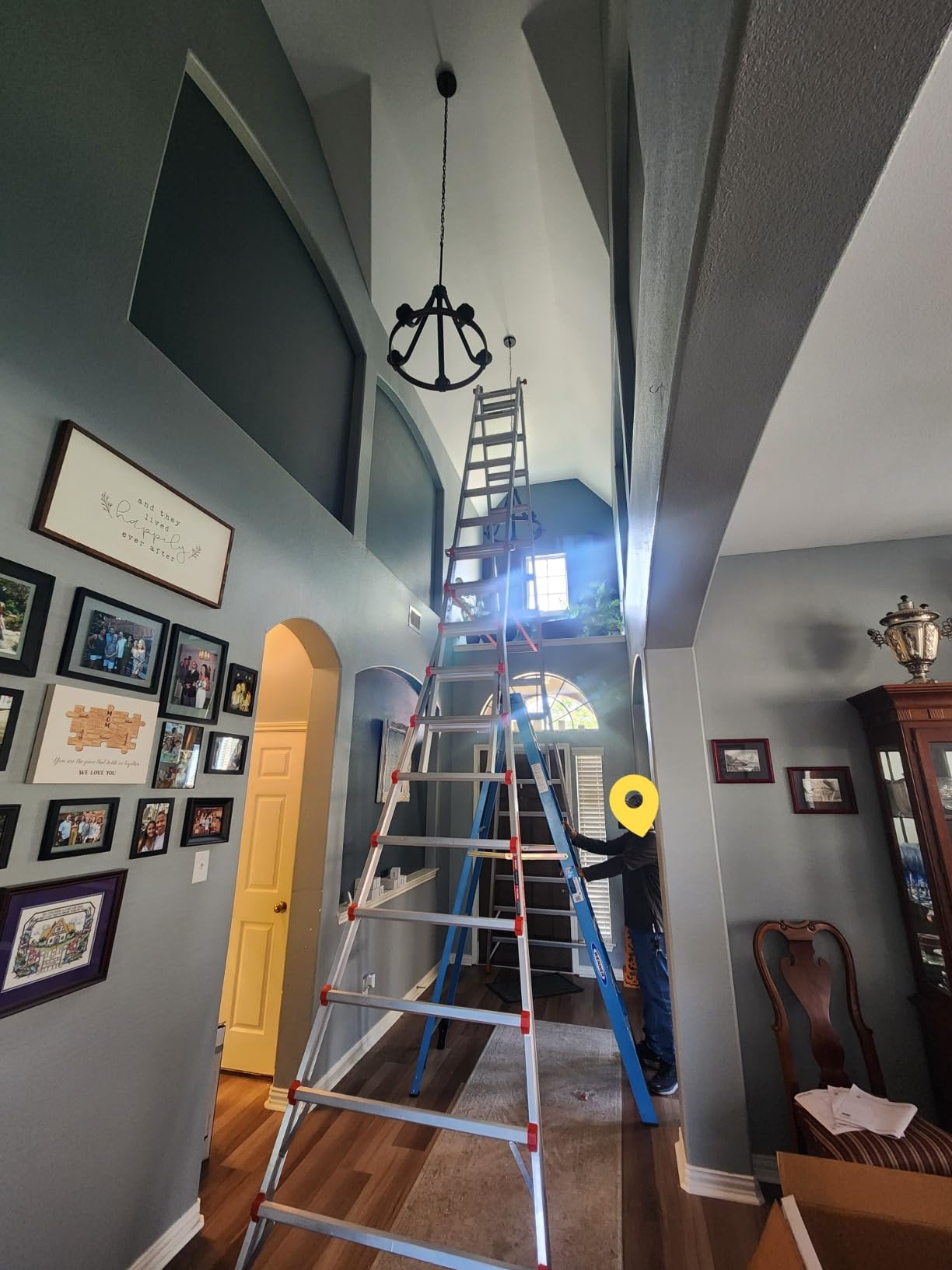 Little Giant Ladders Skyscraper M17, Adjustable Step Ladder, 9-17 Ft, Aluminum, 300 lb Load Capacity, Type 1A (10110) customer photo 2