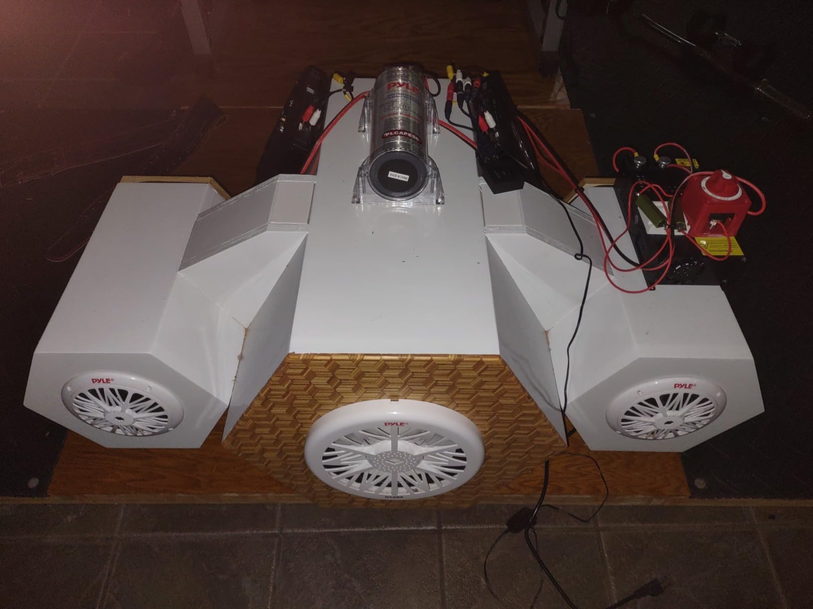 Pyle 10-Inch Outdoor Marine Audio Subwoofer - 500 Watt Single White Waterproof Bass Loud Speaker - PLMRW10 customer photo 1