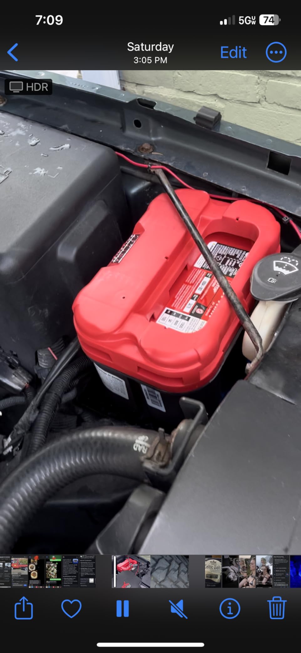 OPTIMA Batteries High Performance 34/78 RedTop Sealed AGM Car, Truck, and SUV Starting Battery, 800 CCA, Dual SAE and GM Terminals, Maintenance Free, Versatile Mounting customer photo 2