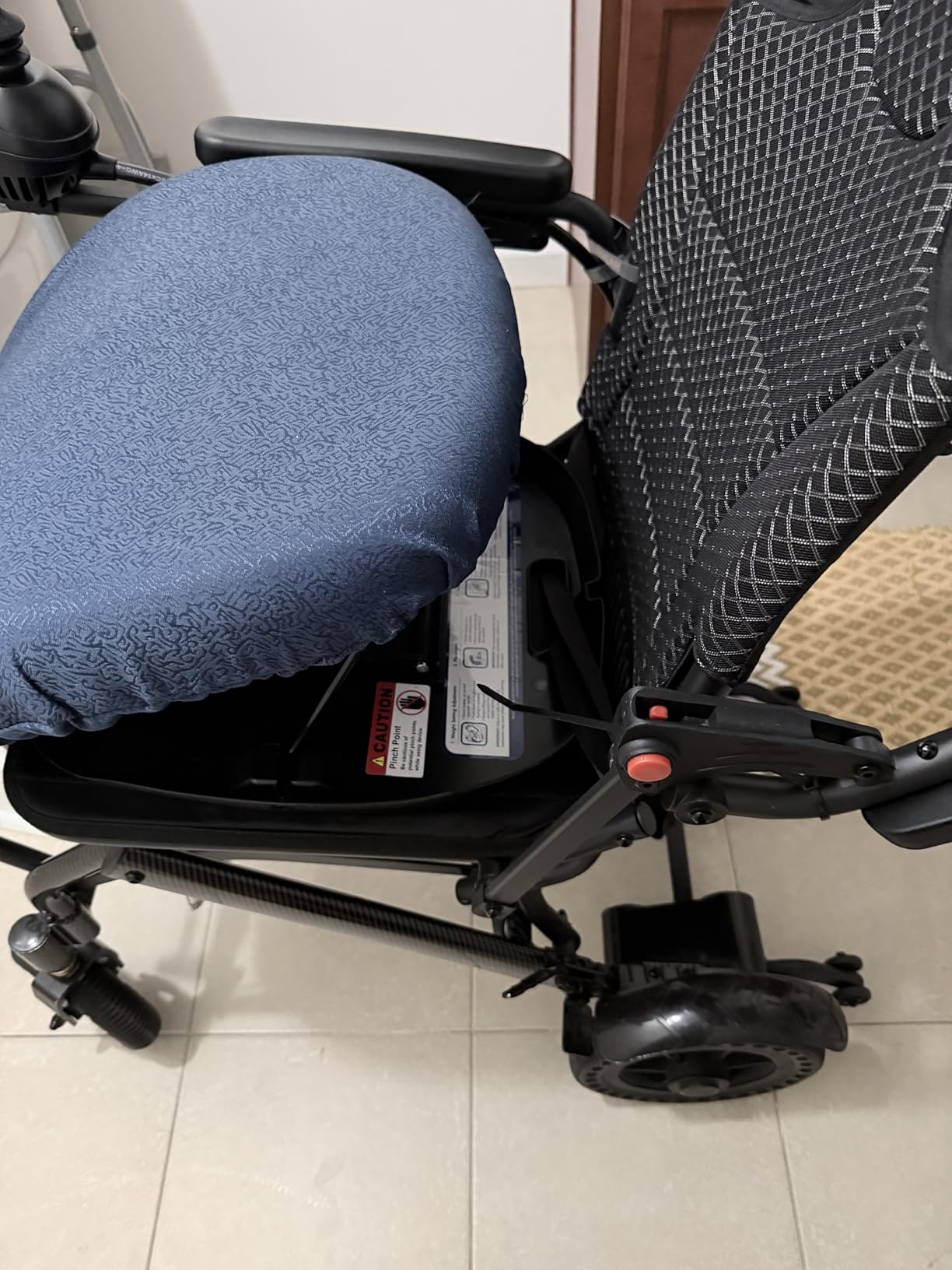 Carex Upeasy Seat Assist Plus - Portable Self-Powered Lifting Seat Cushion for Chairs, 70% Weight Support up to 340 lbs customer photo 1