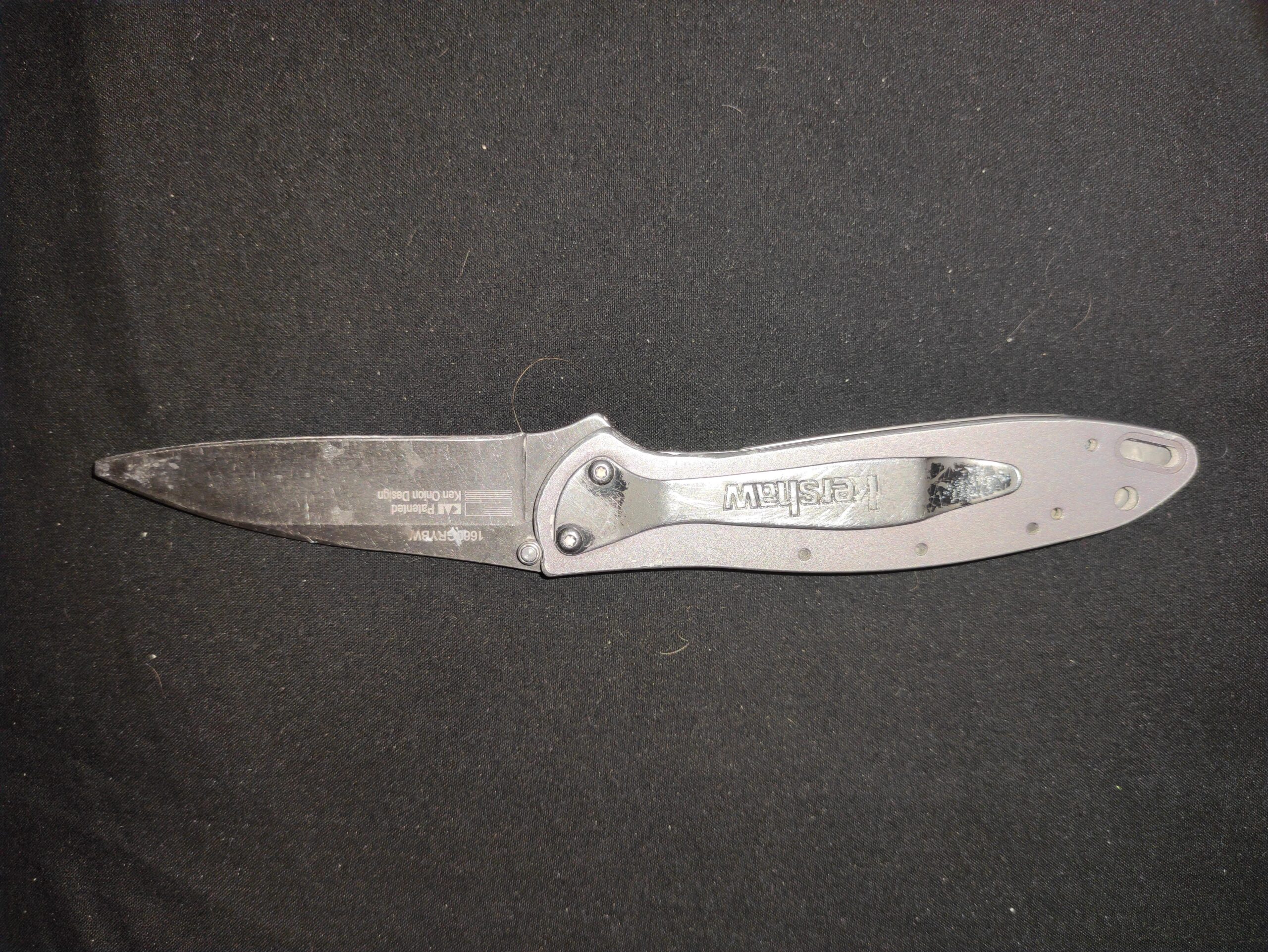 Kershaw Leek Pocket Knife (1660BLKW), Sandvik 14C28N Steel Blade, SpeedSafe Assisted Open, Frame Lock, 3 OZ customer photo 2