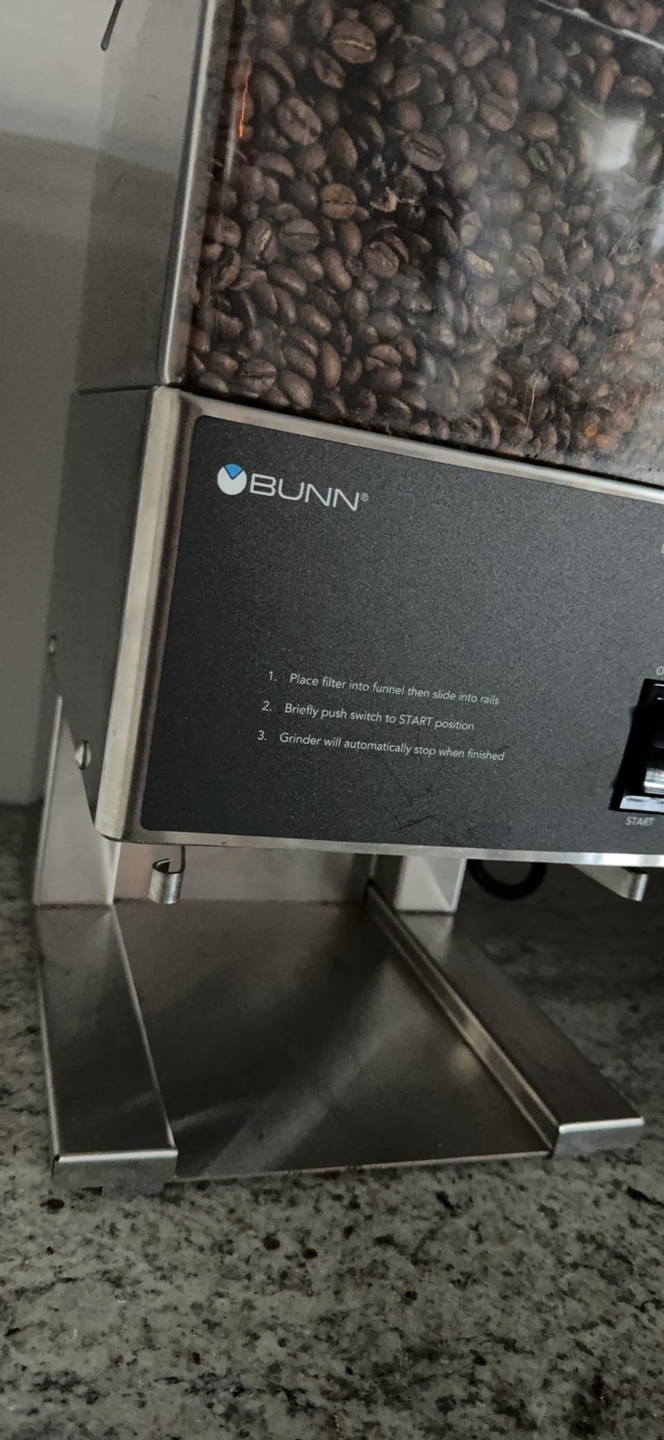 BUNN LPG Low Profile Portion Control Grinder with 1 Hopper customer photo 1