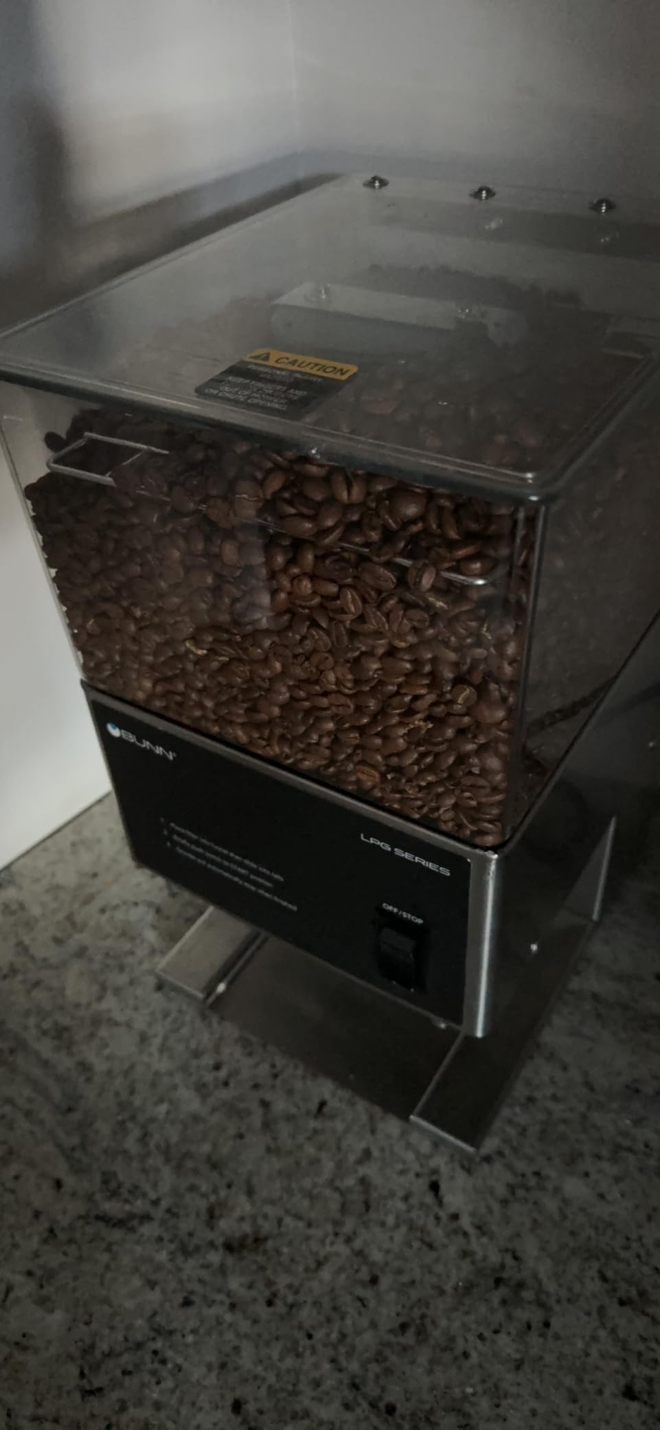 BUNN LPG Low Profile Portion Control Grinder with 1 Hopper customer photo 2