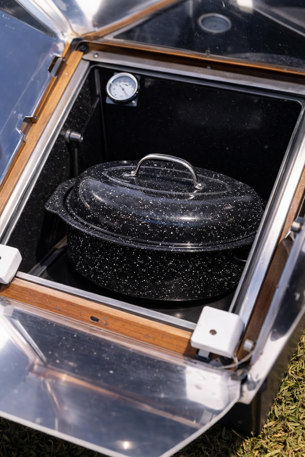 Granite Ware 13-inch Oval Roaster with Lid, Enameled Steel, Accommodates Up to 7 lb Poultry/Roast, Resists Up to 932 F customer photo 2