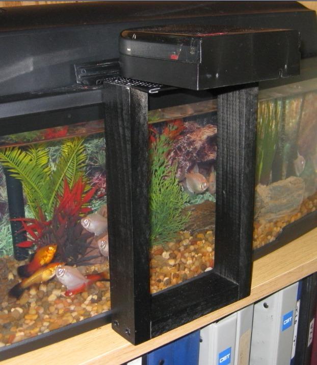 Fish Mate F14 Automatic Aquarium Fish Feeder - 14 Meal Timer Controlled Auto Feeder for Daily or Vacation Use, Adjustable Portions, Includes Mounting Clamps, For Flakes & Pellets customer photo 1
