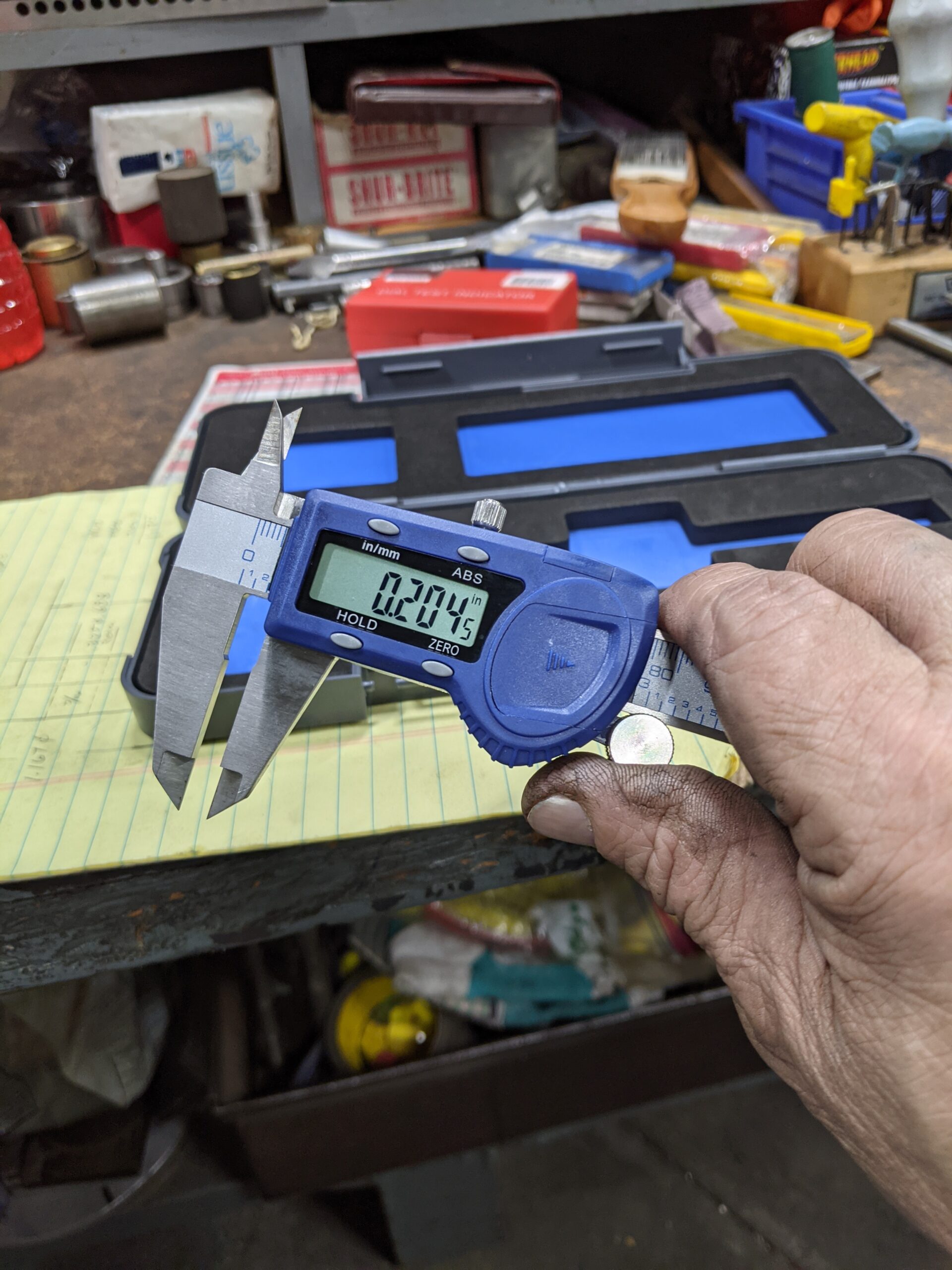 Fowler 54-101-150-2, Xtra-Value Cal Digital Caliper With 0-6/150MM Measuring Range,Blue customer photo 1