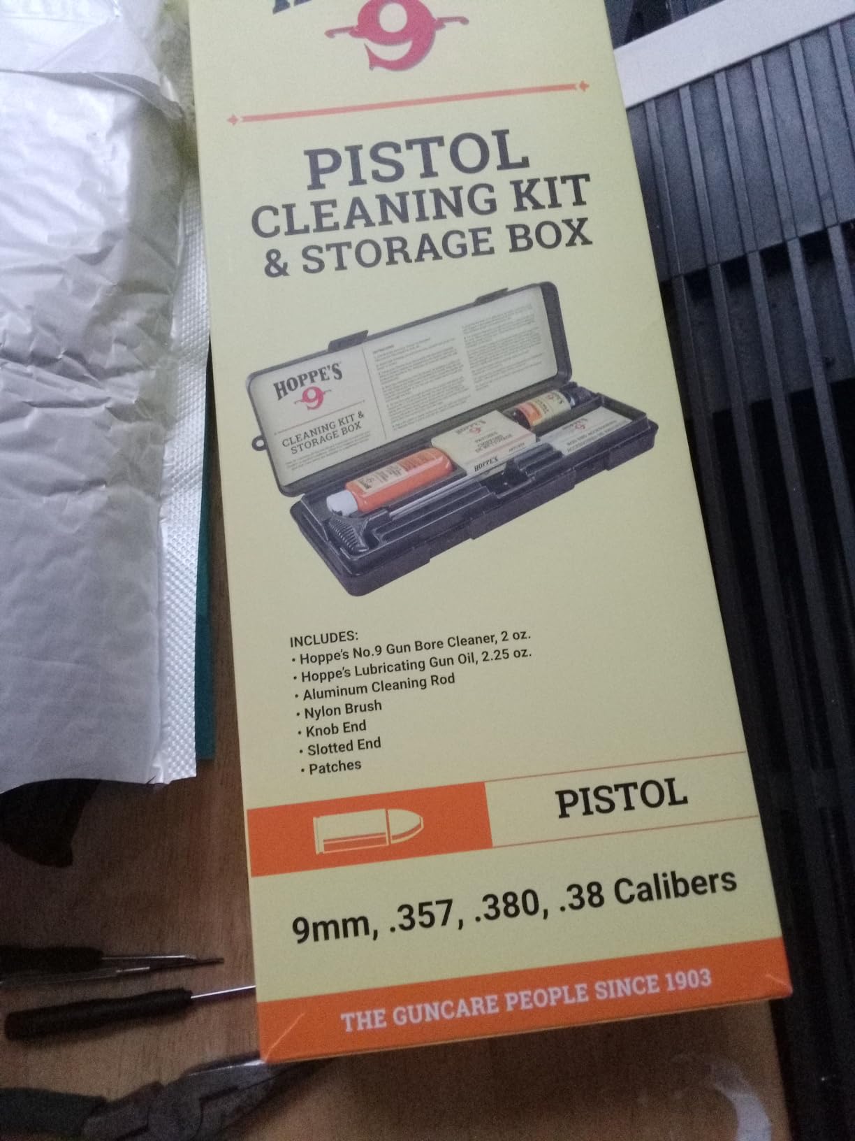 Hoppe's PCO38 No. 9 Cleaning Kit with Aluminum Rod, .38/.357 Caliber, 9mm Pistol customer photo 2