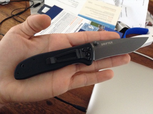 CRKT Drifter Everyday Carry EDC Pocket Folding Knife, Stainless Steel Plain Edge Blade, G10 Handle, Pocket Clip, 6450K customer photo 1