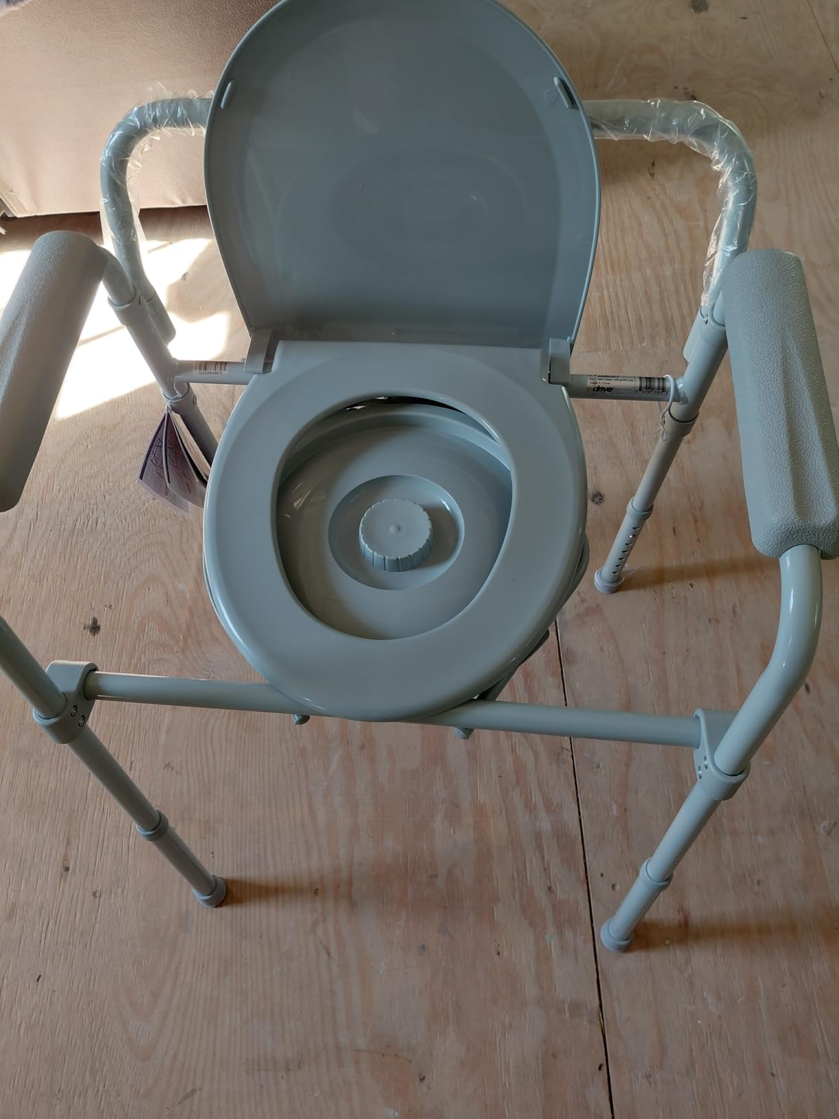 Drive Medical Folding Steel Bedside Commode Chair customer photo 2