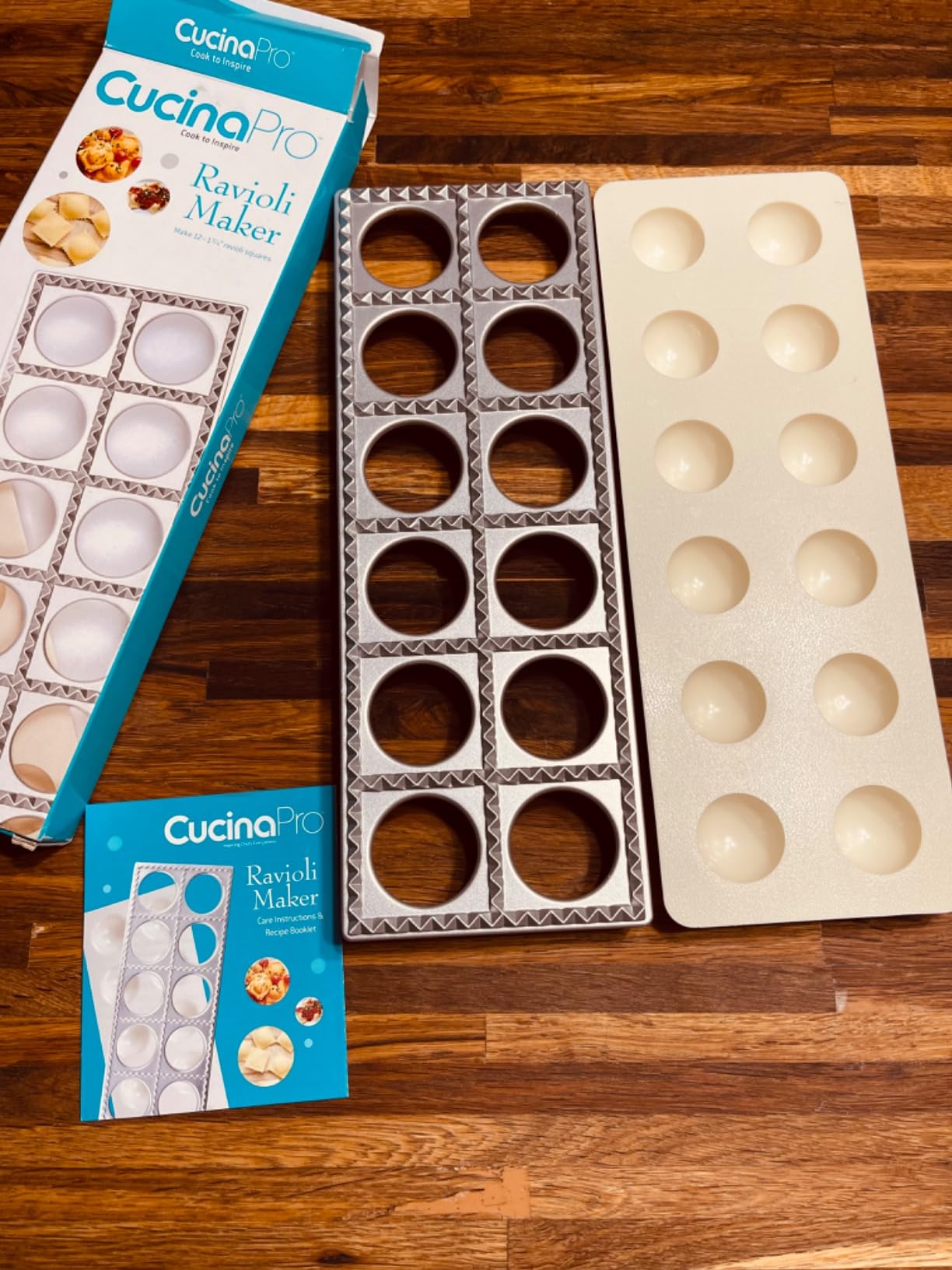 Ravioli Maker by Cucina Pro - Includes Tray and Press Tool - Makes 12 Italian, Authentic Raviolis at a Time, XL 1 3/4 Inch Squares, Easy to Use Pasta Maker Kit, Sturdy Construction & Great Gift customer photo 2